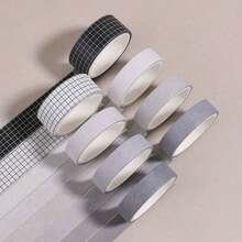 8pcs/Pack Moon Star Washi Tape Set Decoration Sticker Scrapbooking Diary Adhesive Masking Tape Stationery School Supplies