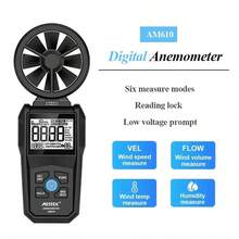 AM610 Digital Anemometer Handheld Wind Speed Meter LCD Display Wind Speed Tester Wind Chill Wind Speed Measurement