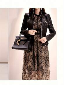 Women Midi Dresses - màu đen - Xem 4