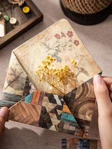 25 folhas de adesivos com tema vintage, 4 designs, adesivos decorativos de alta qualidade para scrapbooking, presentes, escritório, casa, etiquetagem, sala de aula, brinquedos de entretenimento, agenda de estudantes, decoração vintage criativa faça você mesmo