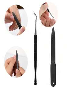 5pcs/Set Thick Toenail Clippers For Elderly - Wide Jaw Large Toe Nail Scissors, Suitable For Thick Ingrown Nails And Pedicure, Professional Sharp Heavy Duty Nail Clipper, Professional Manicure Care Set, Unisex Travel Kit, Great Gift For Friends, Boyfriends And Parents, Ideal For Halloween, Christmas