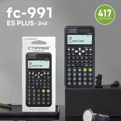 417 Multi Functional Scientific Function Calculator - Designed Specifically For Student Exams, Perfect For Office Students, Packaged In An Economical And High-End Appearance-