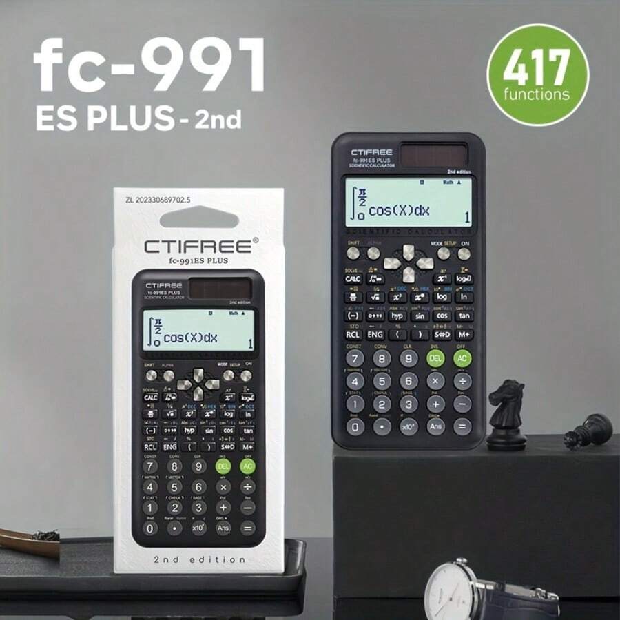 417 Multi Functional Scientific Function Calculator - Designed Specifically For Student Exams, Perfect For Office Students, Packaged In An Economical And High-End Appearance-