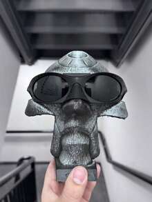 Pin-On Sunglasses With Removable Nosepiece, UVA 400 Protection, Water Resistant - màu đen - Xem 2