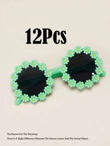 1-12 chiếc kính mắt hoa, kính mắt cánh hoa cúc, thích hợp cho tiệc tùng, giải trí ngoài trời, đạo cụ chụp ảnh, đồ trang trí Hawaii, phụ kiện du lịch ngày lễ, đồ dùng cho kỳ nghỉ, nhẹ, bền, đa chức năng - nhiều màu - Xem 16