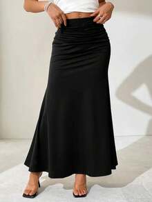 COOL BABES-2 Frühling Damenrock Einfarbig Sexy Lässig Slim Maxi Rock Streetwear Mode Elegant Hochwertiger Damenrock Kleidung