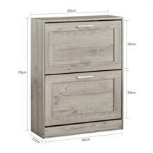 SoBuy Shoe Cabinet FSR137-F - Grey - View 4