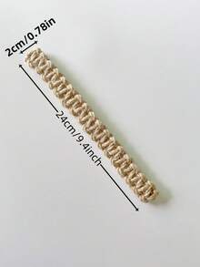 1/2pcs Set Solid Color Curtain Tie Backs, Bohemian Woven Design Curtain Tiebacks, Suitable For Bedroom Living Room Home Decor - Brown - View 5
