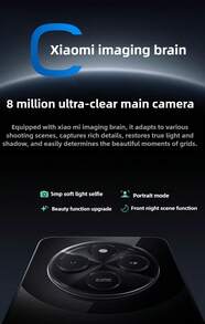 Xiaomi Redmi 14C Smartphone, Xiaomi Redmi 14C 4G LTE, Helio G81-Ultra Octa-Core Processor, 6GB+128GB Memory, 6.88" Large Display, 13MP Triple Camera, 120Hz High Refresh Rate, 5160mAh High Capacity Battery, Long Lasting, Chinese Version Dual SIM, Supports English And Chinese