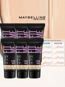 Maybelline Fit Me Matte + Poreless Foundation Mini, 5ml X 6 Pcs, Demi-Matte Finish, Oil Control, Hydrating - Hydrating Type #110-6pcs - View 1
