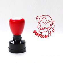 1 套英语和德语教师印章，彩色鼓励短语，用于评分、家庭作业、课堂管理，耐用 ABS 材料 - 非常适合学校和办公室使用