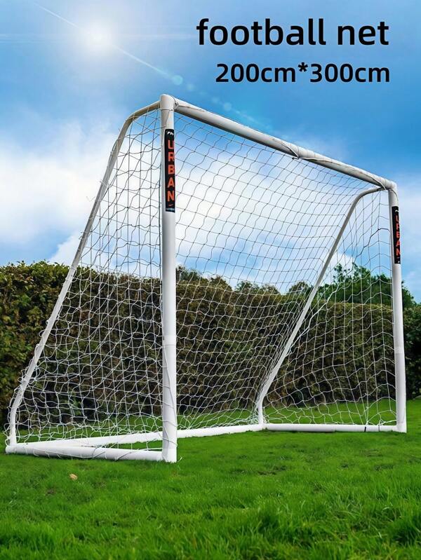 1pc/2pcs 3*2m Football Net. The Net Is For Outdoor Football Goals. It Is A Standard Football Goal Net For Football Training And Competitions. It Includes Football Goal Nets, Football Nets For Adult Sports Training, Football Nets For Outdoor Sports Training, Beach Essentials, Swimming Games. It Is Suitable For Daily Football Practice, Organizing Football Matches, Replacing The Goal Net, And Is Football Training Equipment.
