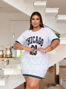 DRESS Women's T-Shirt PLUS SIZE 23 100% Cotton Short Sleeve Women's T-Shirt Foreign Fashion - 白色 - 查看 1