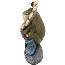 Design Toscano Flowery Frog Garden Welcome Statue