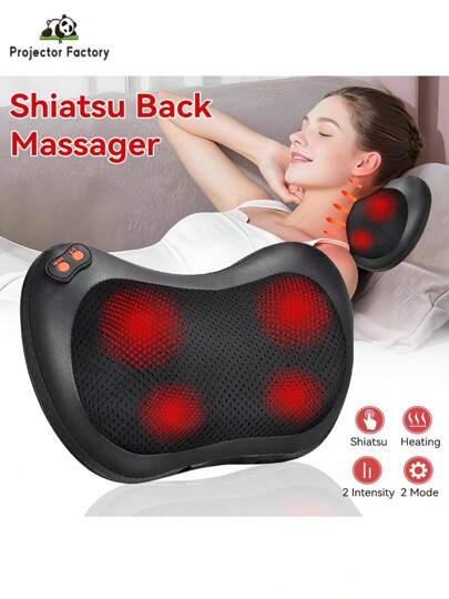 LIPETY Back Massager, Shiatsu Neck Massager For Pain Relief, Electric Shoulder And Foot Massage Pillow With Heat, Mother's Day Gifts, Christmas Gifts For Women/Men, Deep Tissue Massage For Waist And Legs