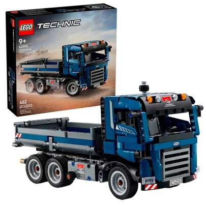 LEGO Technic Tipping Dump Truck Toy - Building Toy For Kids, Boys And Girls, Ages 9+, Construction Toy Truck - Birthday Gift Idea - 42203