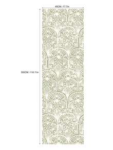 Arches 可移除自粘墙纸 Boho DECO ARCHES 即撕即贴墙纸 家居装饰 墙面艺术 房间装饰 植物墙贴 精美壁画，17.7 英寸 * 9.8 英尺 - 彩色 - 查看 15