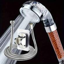 负离子过滤淋浴喷头，过滤高压节水喷雾手持淋浴喷头，适用于干性皮肤和头发