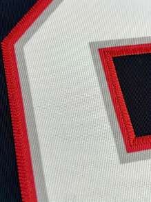 Customized Name & Number Men's Embroidered American Football Jersey, New England Blue V-Neck Personalized Short Sleeve Shirt, Suitable For Party, Match, Training, Sports Competition, DIY Size S-XXL - Blue - View 5