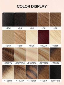 jessie's wig Jessie's 貼片式接髮 真人髮絲 20片/包 50g 絲滑直髮 漂染金髮 接髮片 自然外觀 高品質 深棕色 蜂蜜金 27# - S27 - 查看 8