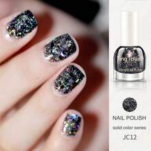 亮白闪亮指甲油 - 10ml 浓稠质地大亮片指甲油 - 防水持久速干 - 不脱色 - 适合居家美甲DIY和美甲护理，万圣节送给女性的礼物 - 彩色 - 查看 18