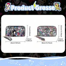 Official Licensed Tokidoki Wallet With Wristlet Tokidoki PU Leather RFID Blocking Credit Card Holder Tokidoki Large Capacity Zipper Phone Wallet - Multicolor - View 3