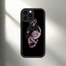 [Teléfono] Teléfono móvil con estampado de escalera de ojos, impresión de 360 ​​grados, compatible con phone 16 Pro Max, 16, 15 Pro, 14 Plus, 13, 12 Pro, 11 Pro y X - Negro - Ver 10