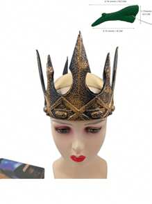 1pc Medieval COSPLAY Foam Crown, Vintage King Crown For Stage Performance