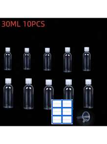 30ml/50ml/60ml Travel Bottles For Shampoo And Shower Gel, Flip-Top, Leakproof, Squeeze Container, 100ml/120ml Cosmetic Bottle, Reusable, , Family Essential