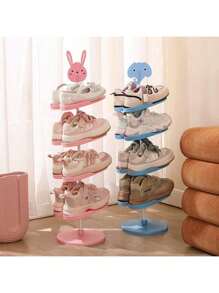 1 Peça Organizador de Armazenamento de Sapatos Estiloso Multicamadas - Economizador de Espaço Compacto, Gerenciamento de Sapatos Sem Esforço, Ideal para Entrada, Quarto, Corredor