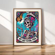 Skull Woman Diamond Art Kit For Adult Beginners, 5D DIY Full Round/Square Rhinestone Gem Art Crafts Painting For Home Wall Decoration 30x40cm/11.81x15.75inch - Square Drill - 查看 5