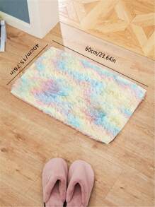 1 件，适用于卧室的柔软地毯，蓬松、防滑毛绒绒毛绒柔软毛茸床边地毯，扎染客厅地毯，适合女孩儿童婴儿青少年宿舍家居装饰，卧室客厅育儿室地毯，易于护理的家居装饰 - 彩虹紮染 - 查看 22