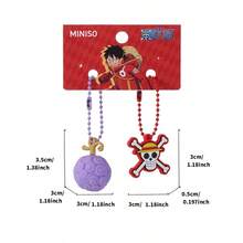 Miniso Mặt dây chuyền Trái Ác Quỷ Ba Chiều trong series One Piece (Luffy). Sản phẩm được thiết kế theo hình dạng ba chiều dựa trên Trái Ác Quỷ của Luffy, tràn đầy năng lượng và sức sống. (1 PC) - Nhiều màu - Xem 7