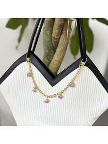 Ciondolo a forma di ciliegia - Accessorio decorativo in metallo per borse, con ciliegie rosa e rosse, per borse a mano, borse a tracolla e borse a spalla - Rosa/Viola/Rosso, ciondoli per borse, catena per borse a tracolla da donna, pendente per portafogli, sostituzione braccialetto alla moda e carino con ciondolo a forma di ciliegia 3D, accessorio pendente per borse