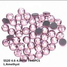 23 Color Options SS10/16/20 1440pcs/Pack DMC Hotfix Rhinestones, Glass Strass Multi-Color Multi-Size Available, Mix Color, Siam, Jet, Orange Sapphire, Topaz, L.Co.Topaz, Smoked Topaz, Rose, Fushia, Pink, Emerald, Aquamarine, Rainbow, Champagne, CRYSTAL AB, Light Amethyst, For DIY Dress, Clothing, Jewelry Decoration, Party Gift Decoration, Shoes, Hats, Pants Accessories
