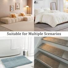 8 قطع من لوحات قابضة للسجاد من نوع GORILLA GRIP بانتظار البراءة، تمنع أركان السجاد من الالتواء والتجعد، لوحات لاصقة مرنة قابلة لإعادة الاستخدام، تمسك بالأرضية وتثبت السجاد في مكانه على الأرضيات الخشبية