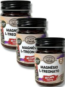 Magnésio L-Treonato 700mg 60caps canteiro de Ervas - Outros - Visão 4