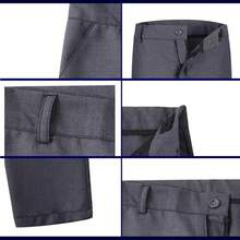 Boys Slim Fit 4-Piece Formal Suit Set - Vest, Pants & Shirt For Kids, Boys' Formal Wear For Weddings, Parties, School Events (2-14Y) - 灰色(領結) - 查看 6