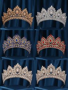 تيجان عروس طويلة للعروس التاج الكبير 5A تاج أميرات مرصع بزركونيا مكعبة عريض لأغطية الرأس العروس، تاج ملكي كبير لحفلات التتويج للنساء، إكسسوارات شعر بلوري فضية