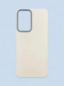 极简时尚白色、灰色、黑色仿皮纹理手机壳，防指纹、防水、防汗，超薄柔软触感，手机保护套，兼容三星、 17 Pro Max、13/14/15/16/16 Plus/16 Pro Max - 白色 - 查看 56