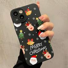 Geeignet für 7/8Plus Vollständig sturzsicheres Softshell Einfaches High-End Luftkissen Geeignet für iPhone14Promax Apple 13 Handyhülle Paar Xsmax Neu 12Pro Sturzsicher Xr Matt 11 Männer und Frauen 13 Rundum 16PRO Softshell 15 Schutzhülle - Schwarz - Übersicht 3