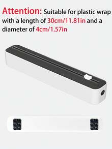 1个二合一厨房保鲜膜分配器，带切割器的塑料保鲜膜分配器，家用保鲜膜切割器，铝箔和保鲜膜切割盒，保鲜袋切割盒，带切割器，带滑动切割器的塑料保鲜膜分配器