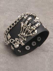 1pc Medieval Vintage Snake Patterned Corded Bracelet For Both Women And Men, Party Decoration Or Stage Prop - Snake Pattern - View 10