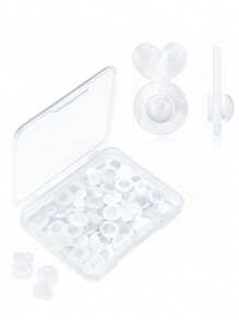 500/1000pcs Box 4mm Earring Backs Soft Clear Ear Back Pads Backstops Clutch Stopper Replacement For Fish Hook Earring Studs Hoops - Earring Backs - View 7