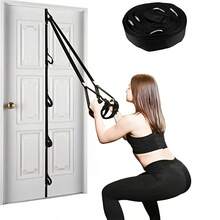 1PC 5m Length Door Anchor Strap For Resistance Bands Exercises Multi Point Anchor Portable Exercise Band Without Punching Space Saving Home Workouts Equipment Hole-Free Installation Portable Home Exercise