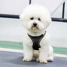 Dog Leach Soft Mesh Dog Harness And Leash Set For Walking Step Harness Reflective Adjustable Leash Vest Comfortable Dog Leash Dog Harness Husky - Black - View 4