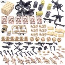 Military Set Simulate Battle Mini Weapon Pack Gun Rifle Pistol Accessories Building Blocks Diy Set Equipment Accessories Kits Swat Team Soldier Figures