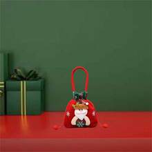 1个圣诞糖果袋可爱腰带礼品袋，可爱娃娃节日零食袋，适合派对装饰用品（图片颜色已加深，袋子颜色不是那么鲜艳，） - 彩色 - 查看 9