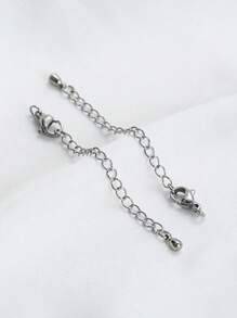 3/6/12pcs Necklace Extenders, Stainless Steel Necklace Extenders For Necklaces, 6/10/15cm Delicate Necklace Extender Chain Set For Women Jewelry Making