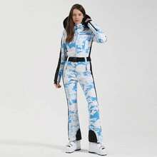 One-Piece Ski Suit For Women, Snowboard Overalls, Windproof And Waterproof, Breathable Clothing, Thickening, Skiing Suit, Winter - 顏色 18 - 查看 1